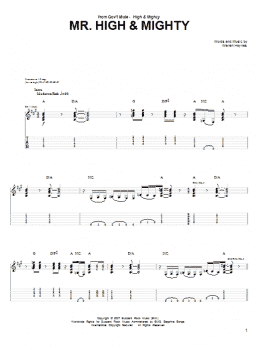 page one of Mr. High & Mighty (Guitar Tab)