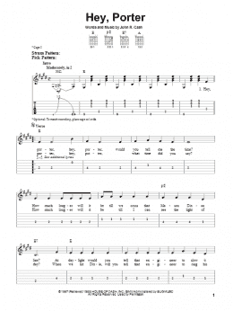 page one of Hey, Porter (Easy Guitar Tab)