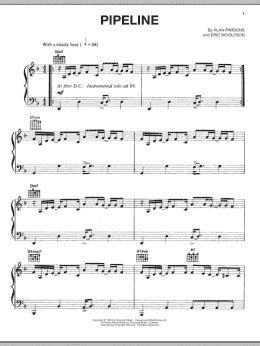 page one of Pipeline (Piano Solo)