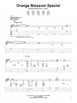 page one of Orange Blossom Special (Easy Guitar Tab)