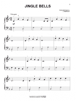 page one of Jingle Bells (Beginning Piano Solo)