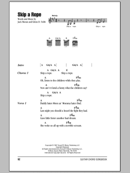 page one of Skip A Rope (Guitar Chords/Lyrics)