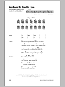 page one of You Look So Good In Love (Guitar Chords/Lyrics)