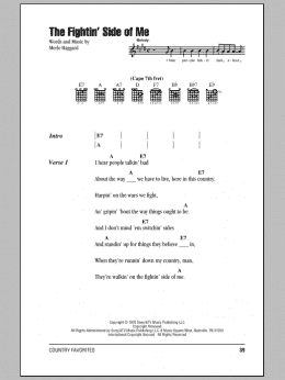 page one of The Fightin' Side Of Me (Guitar Chords/Lyrics)