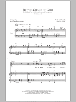 page one of By The Grace Of God (SATB Choir)