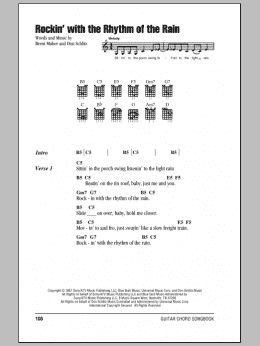 page one of Rockin' With The Rhythm Of The Rain (Guitar Chords/Lyrics)