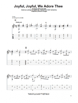 page one of Joyful, Joyful, We Adore Thee (Solo Guitar)