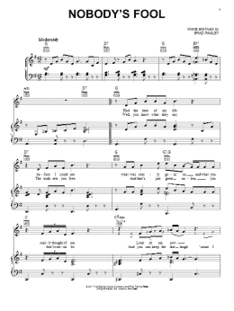 page one of Nobody's Fool (Piano, Vocal & Guitar Chords (Right-Hand Melody))