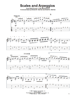 page one of Scales And Arpeggios (Solo Guitar)