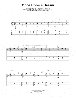 page one of Once Upon A Dream (Solo Guitar)