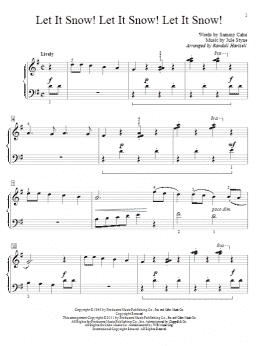 page one of Let It Snow! Let It Snow! Let It Snow! (Educational Piano)