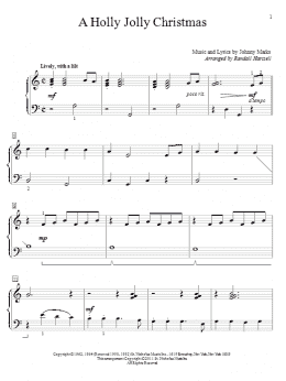 page one of A Holly Jolly Christmas (Educational Piano)
