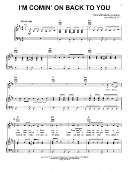 page one of I'm Comin' On Back To You (Piano, Vocal & Guitar Chords (Right-Hand Melody))
