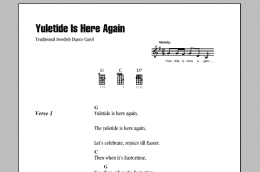 page one of Yuletide Is Here Again (Ukulele Chords/Lyrics)
