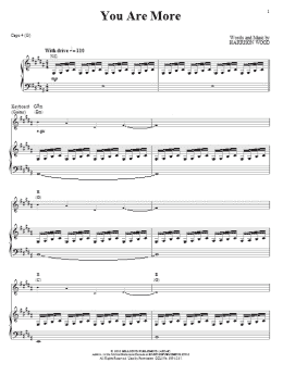 page one of You Are More (Piano, Vocal & Guitar Chords (Right-Hand Melody))