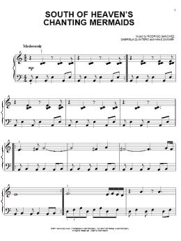 page one of South Of Heaven's Chanting Mermaids (Easy Piano)
