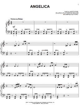 page one of Angelica (Easy Piano)