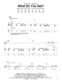page one of What Do You Got? (Guitar Tab)