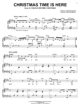 page one of Christmas Time Is Here (Piano & Vocal)