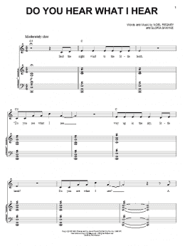 page one of Do You Hear What I Hear (Piano & Vocal)