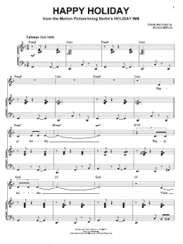 page one of Happy Holiday (Piano & Vocal)