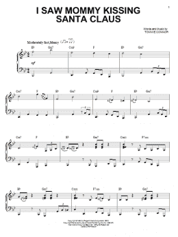 page one of I Saw Mommy Kissing Santa Claus (Piano & Vocal)