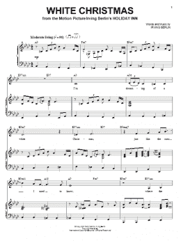 page one of White Christmas (Piano & Vocal)
