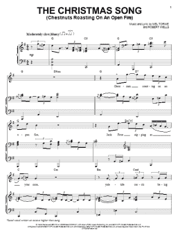 page one of The Christmas Song (Chestnuts Roasting On An Open Fire) (Piano & Vocal)