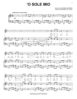 page one of 'O Sole Mio (Piano & Vocal)