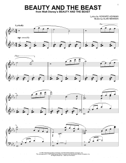 page one of Beauty And The Beast (Piano Solo)
