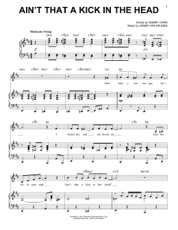 page one of Ain't That A Kick In The Head (Piano & Vocal)