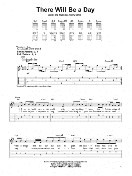 page one of There Will Be A Day (Easy Guitar Tab)