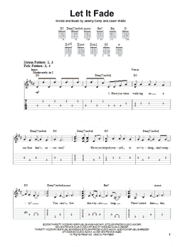 page one of Let It Fade (Easy Guitar Tab)