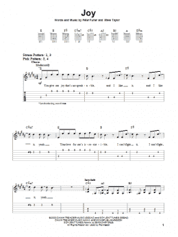 page one of Joy (Guitar Tab)