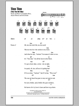 page one of Tico Tico (Tico Tico No Fuba) (Guitar Chords/Lyrics)