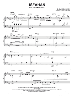 page one of Isfahan (arr. Brent Edstrom) (Piano Solo)