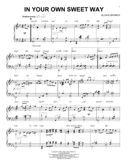 page one of In Your Own Sweet Way (arr. Brent Edstrom) (Piano Solo)
