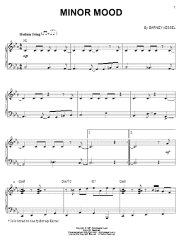 page one of Minor Mood (arr. Brent Edstrom) (Piano Solo)
