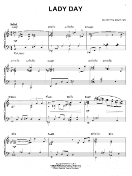 page one of Lady Day (Piano Solo)
