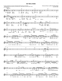 page one of Buy Me A Rose (Lead Sheet / Fake Book)