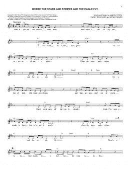page one of Where The Stars And Stripes And The Eagle Fly (Lead Sheet / Fake Book)
