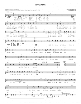 page one of Little Rock (Lead Sheet / Fake Book)