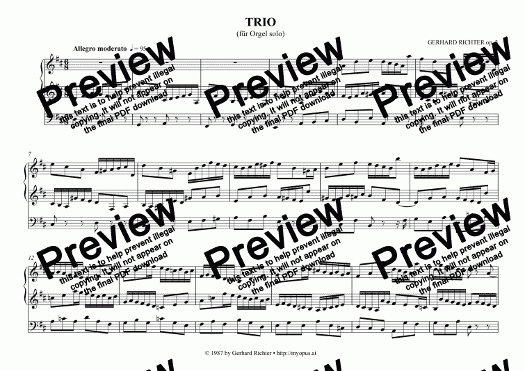 page one of ✅ Trio D-Dur (op. 3)