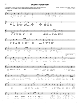 page one of Have You Forgotten? (Lead Sheet / Fake Book)
