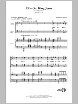 page one of Ride On, King Jesus (TTBB Choir)