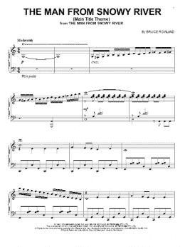 page one of The Man From Snowy River (Main Title Theme) (Piano Solo)