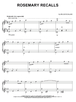 page one of Rosemary Recalls (Piano Solo)