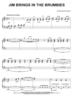 page one of Jim Brings In The Brumbies (Piano Solo)