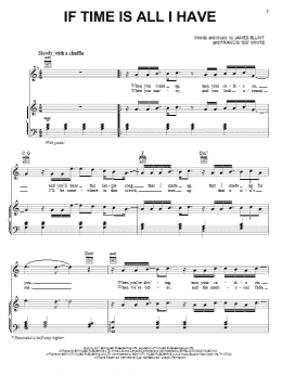 page one of If Time Is All I Have (Piano, Vocal & Guitar Chords (Right-Hand Melody))