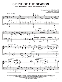 page one of Spirit Of The Season (arr. Phillip Keveren) (Piano Solo)